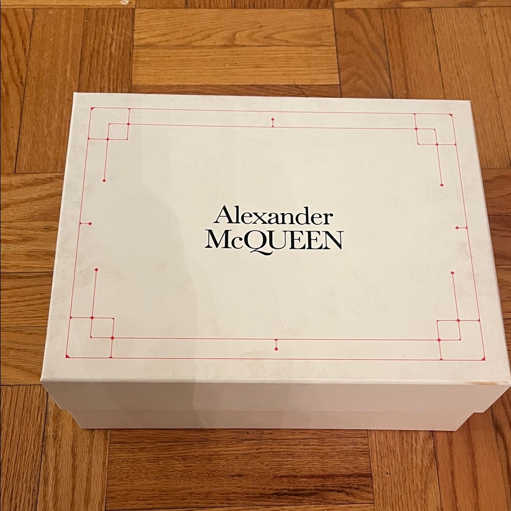Alexander McQueen White Box with Red Accents